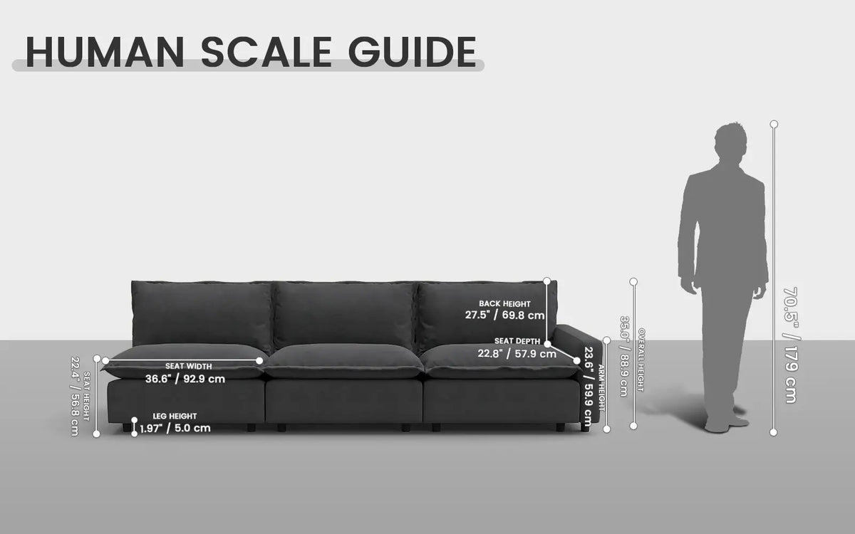 Modular Cero Modular Sectionals 3 Piece Grey Linen Home Living Couch Sectionals 3 Seater 1