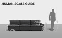 Modular Cero Modular Sectionals 3 Piece Grey Linen Home Living Couch Sectionals 3 Seater 1
