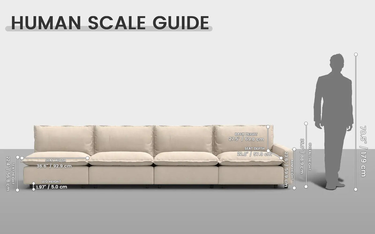 Modular Cero Modular Sectionals 4 Piece Beige Linen Family Room Couch Sectionals 4 Seater 1