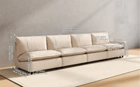 Modular Cero Modular Sectionals 4 Piece Beige Linen Family Room Couch Sectionals 4 Seater 2