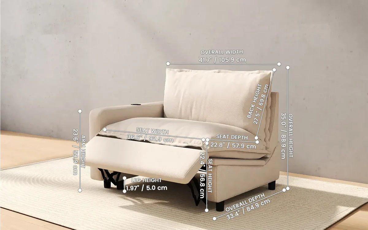 Small Reclining Sectional