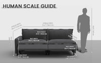Modular Cero Reclining Sectionals 2 Piece Grey Linen Bedroom Corner Loveseats 2 Seater 1