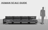 Modular Cero Reclining Sectionals 4 Piece Grey Linen Condo Furniture Couch Sectionals 4 Seater 1