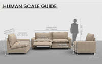 Modular Cero Reclining Sectionals 4 Piece Khaki Linen High Ceiling Room U Shaped Sectionals 4 Seater 1