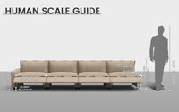 Modular Cero Reclining Sectionals 4 Piece Khaki Linen Home Living Couch Sectionals 4 Seater 1