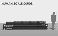 Modular Cero Reclining Sectionals 5 Piece Grey Linen Main Living Area Couch Sectionals 5 Seater 1