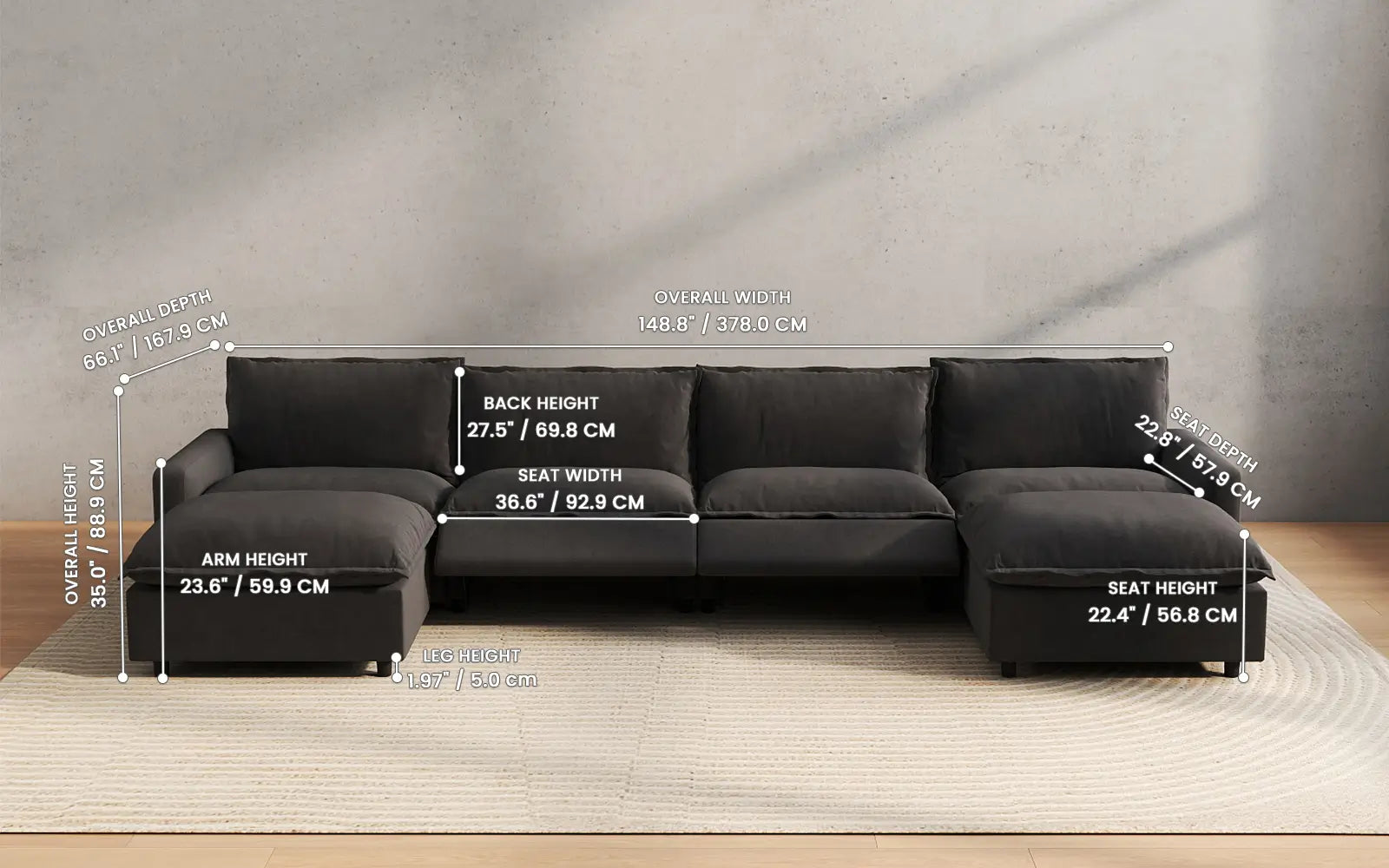 sofa size