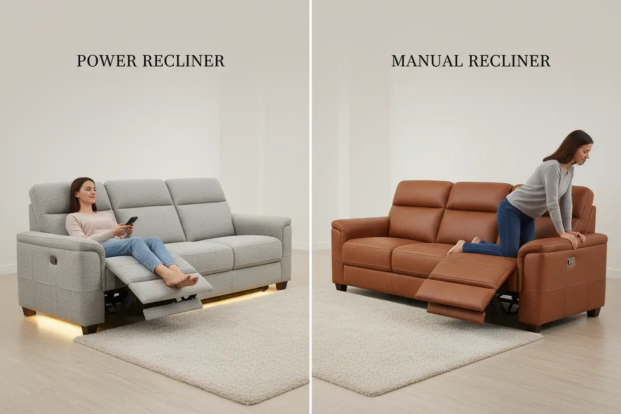 Power Recliner vs. Manual Recliner for Movie Nights
