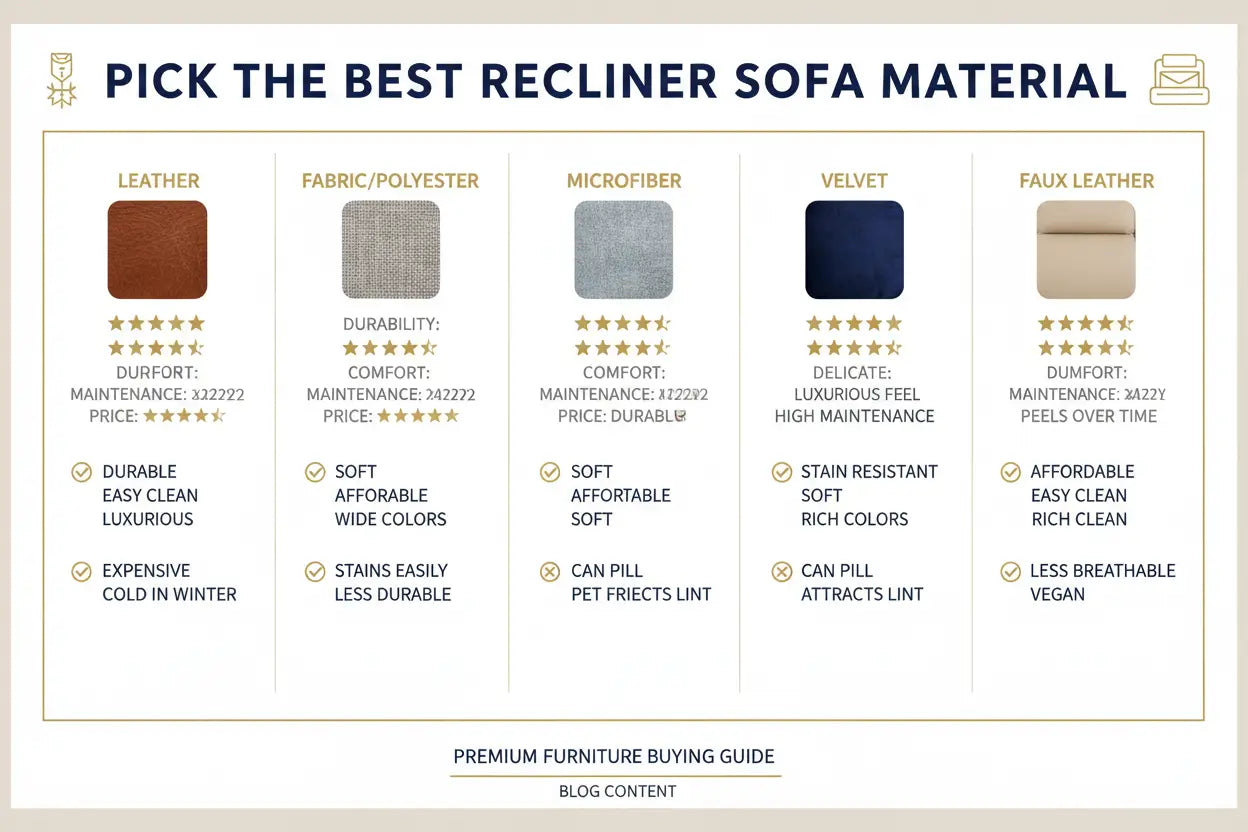 Recliner Sofa Material