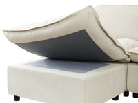 Reclining Sectional Sofas Beige Detail Drawing 14