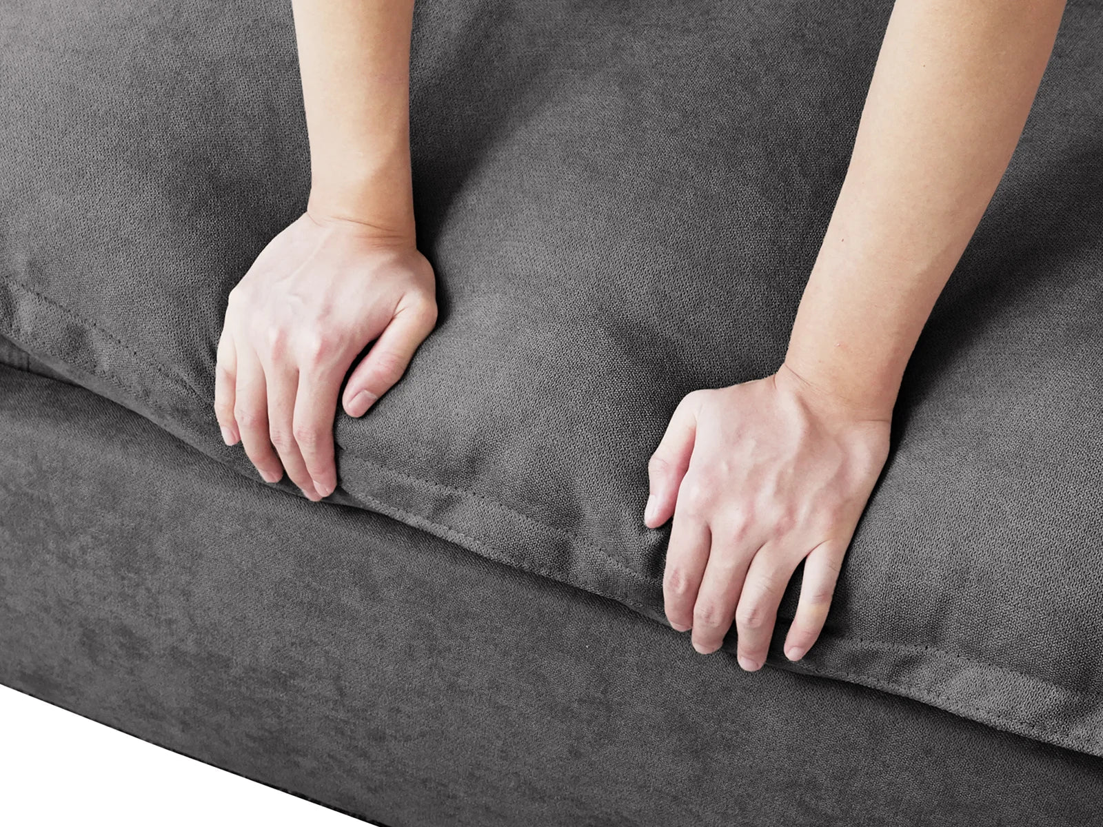 Reclining Sectional Sofas Grey Detail Drawing 10