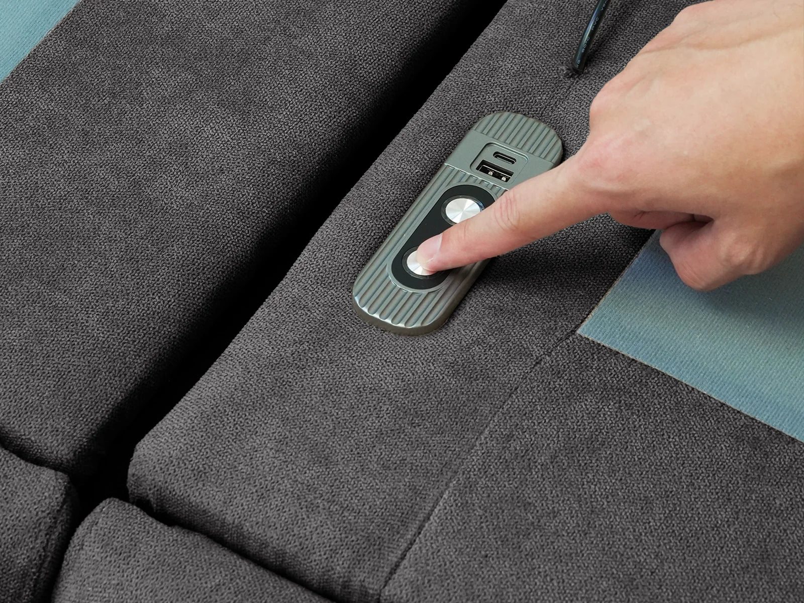 Reclining Sectional Sofas Grey Detail Drawing 5