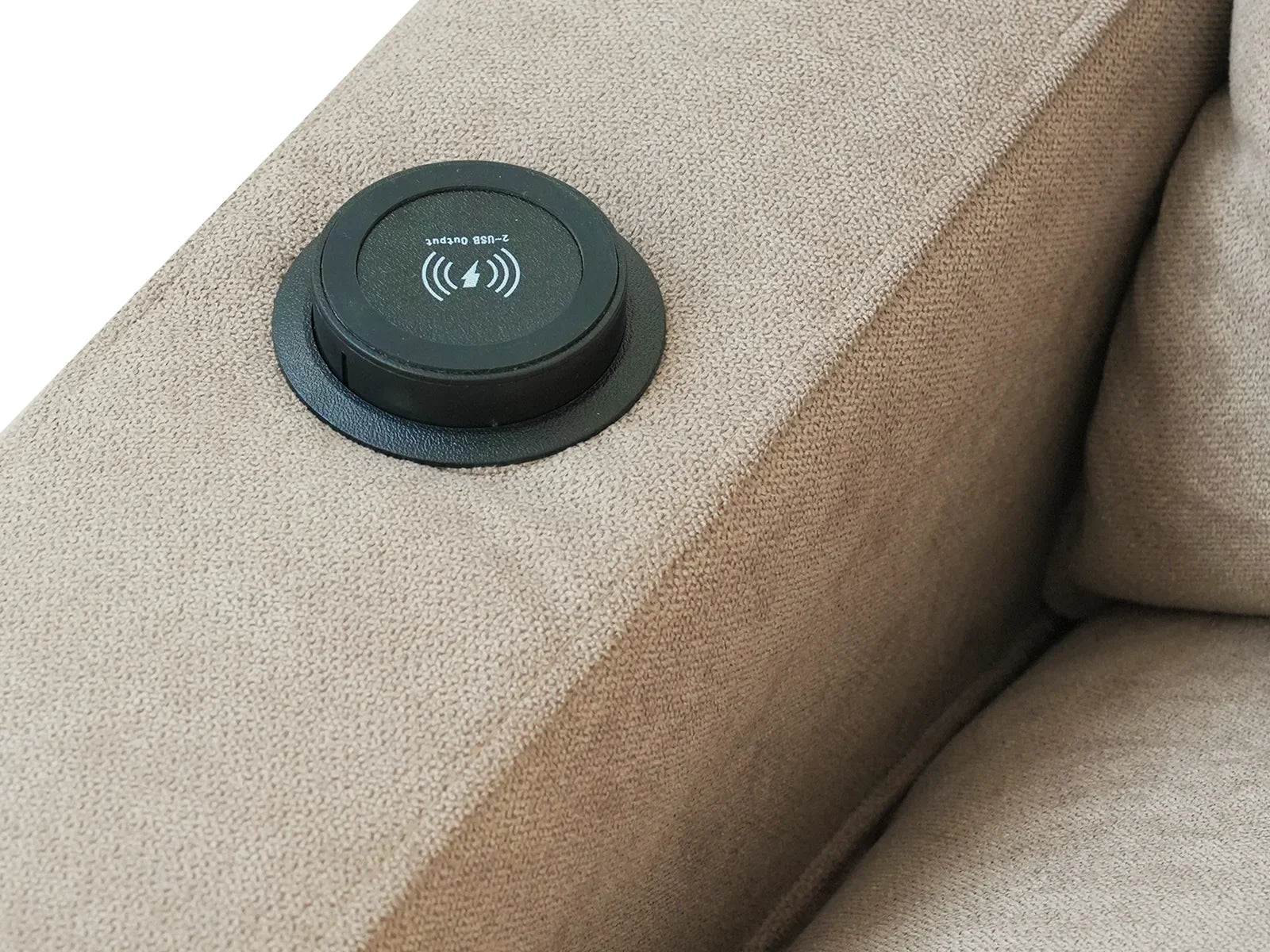 Reclining Sectional Sofas Khaki Detail Drawing 4