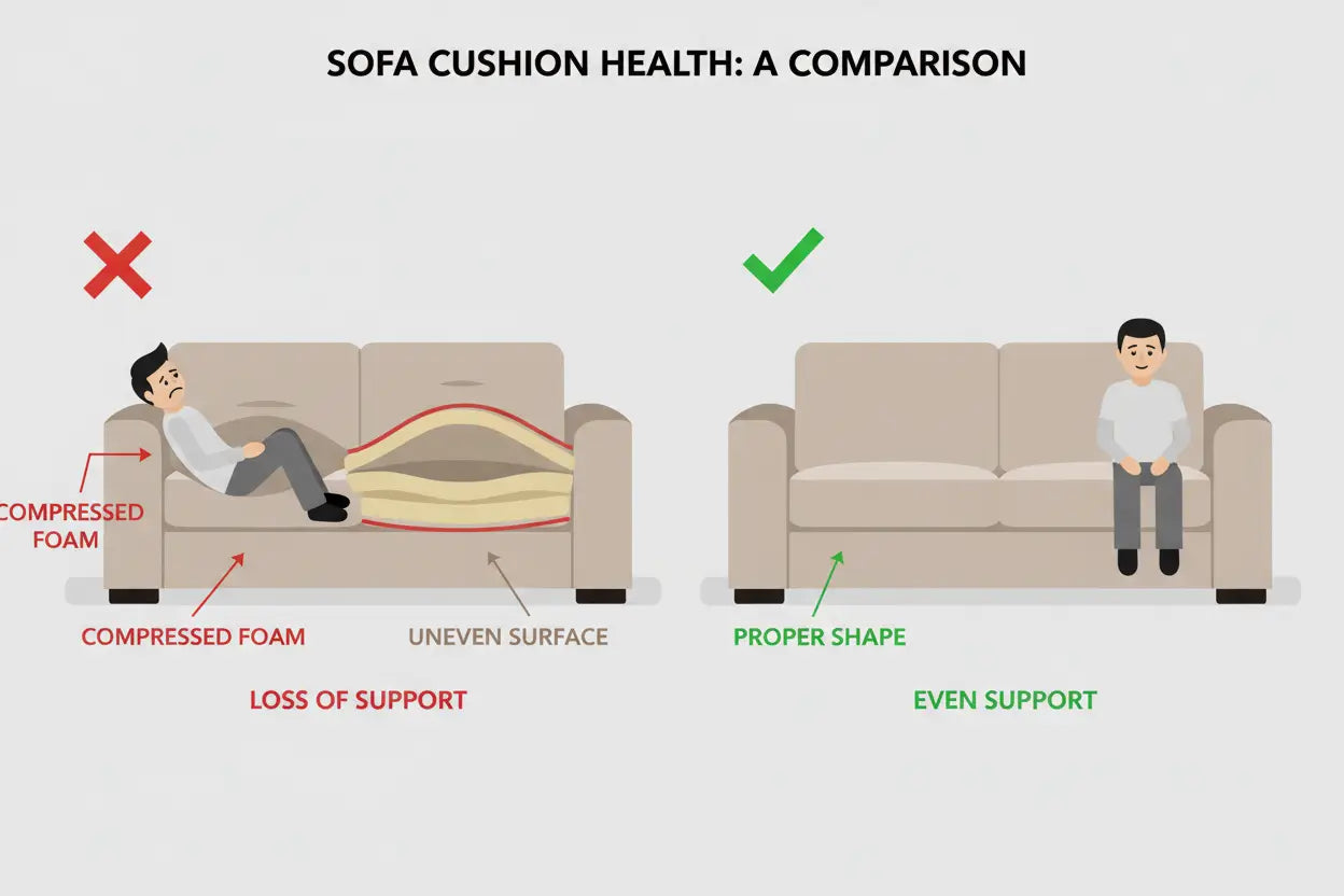 Sagging or Compressed Cushions