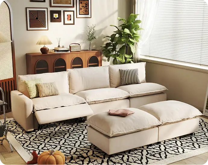 Small Reclining Sectional