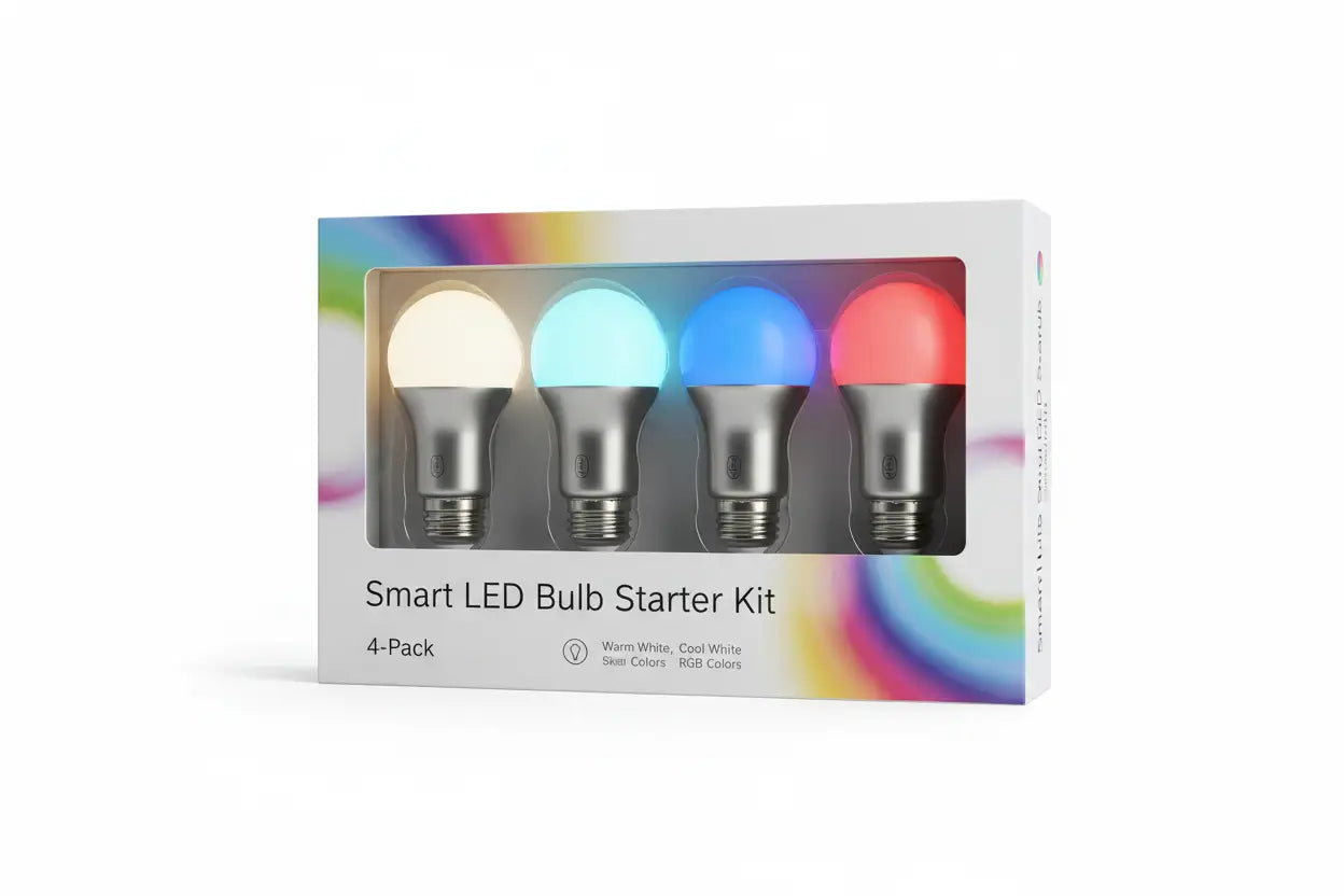 Smart LED Bulb Starter Kit 4-Pack