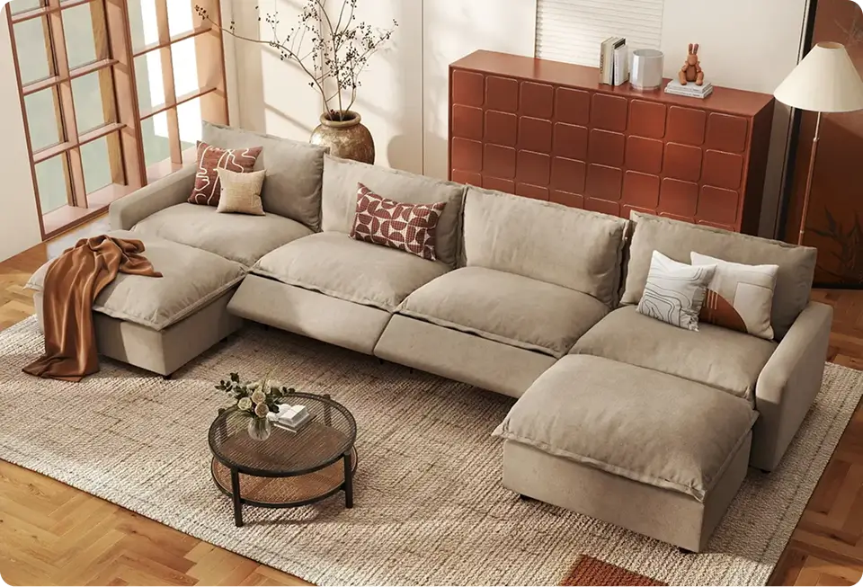 U-Shaped Zero Gravity Sectional
