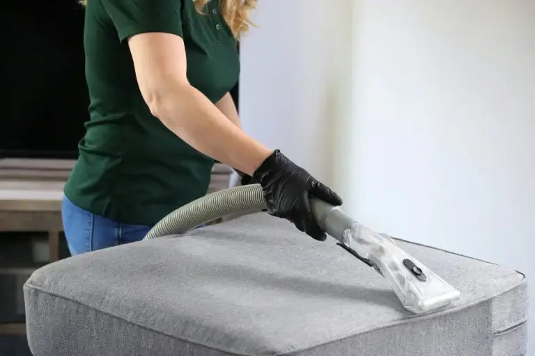 clean reclining sofa