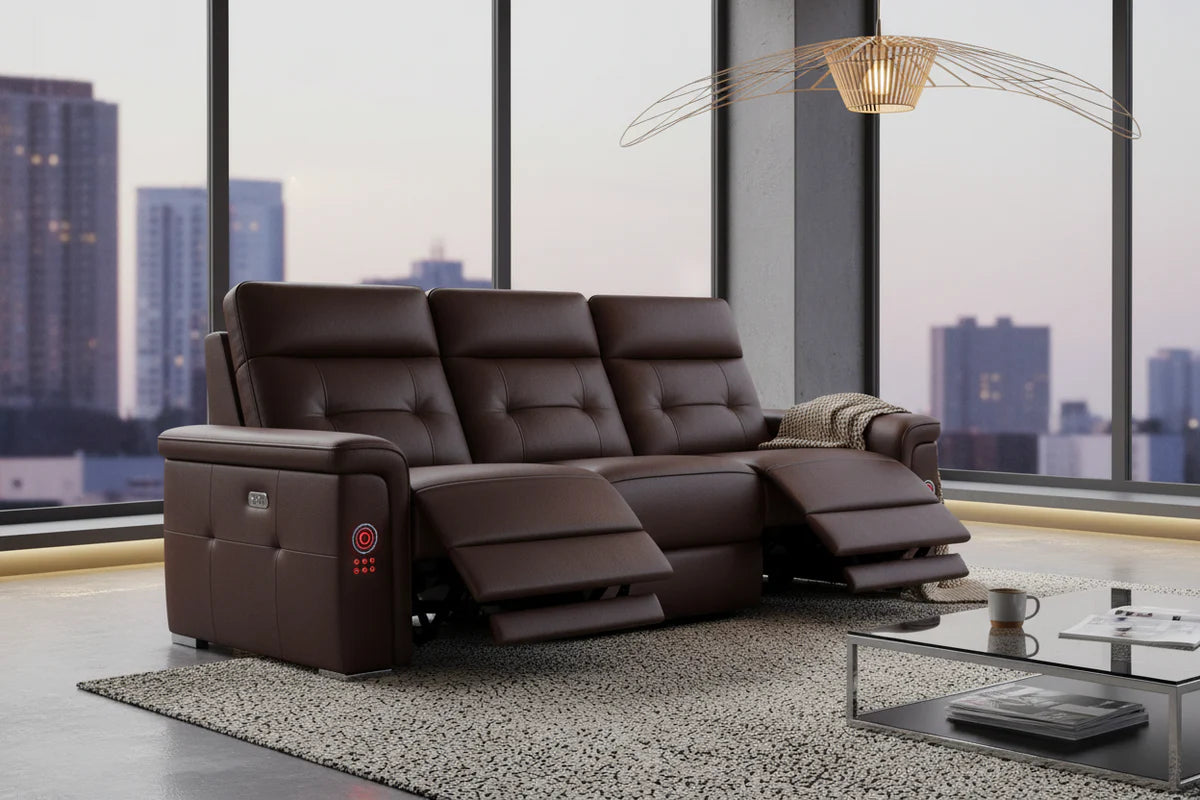 LuxeHeat Heated Reclining Sofa