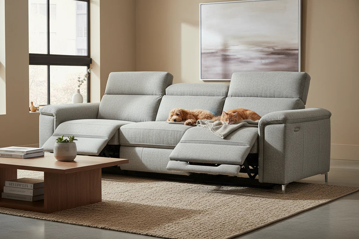 PetGuard Performance Fabric Reclining Sofa