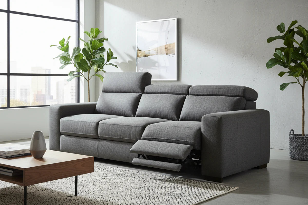 UrbanEase Wall-Hugging Reclining Sofa